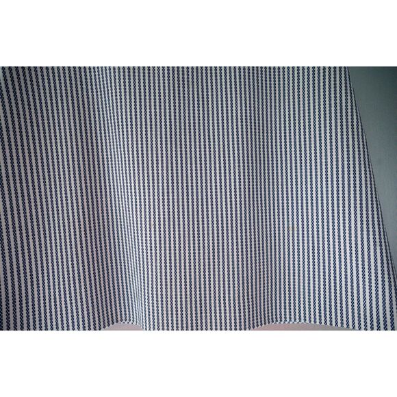 Theory Virgin Wool High Waist Mini Blue and White Sayre Striped A-Line Skirt 12 - Picture 9 of 11